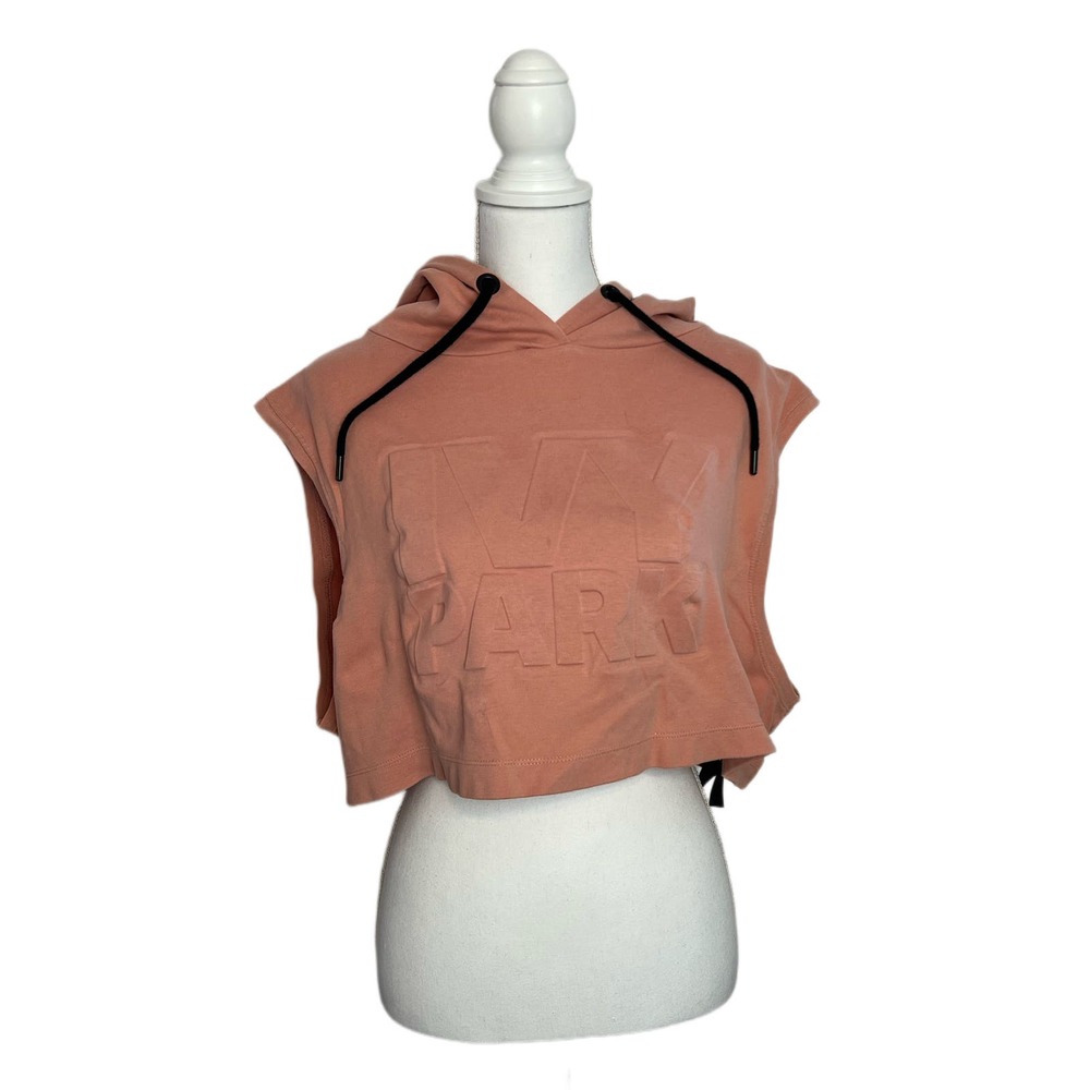 Adidas Beyonce Ivy Park Blush Pink Cropped Sleeveless Sweatshirt Size XL